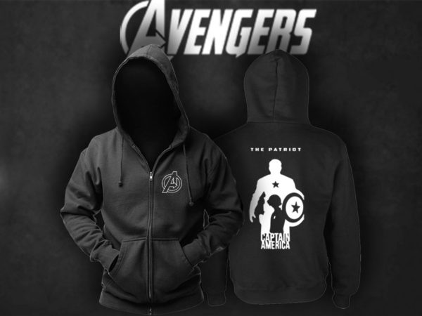 the patrion captain america zipped